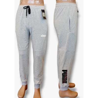 Брюки чоловічі спортивні трикотажні, демісезонні, на манжеті. Колір світло сірий. Розміри: 46, 48, 52, 54, 56. 