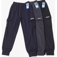Брюки спортивні чоловічі, демісезонні, трикотажні, на манжеті. Розміри: 4XL, 5XL, 6XL, 7XL ( 54-60).