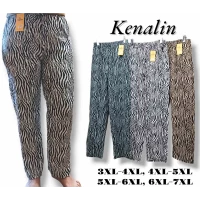 Брюки жіночі літні, тканина жатка. Kenalin. Батал. Розміри: 3XL-7XL