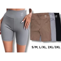 Велосіпедки жіночі в рубчик. Фірми Kenalin. Норма. Кольори: мокко, сірий, чорний. Розміри: S/M, L/XL, 2XL/3XL