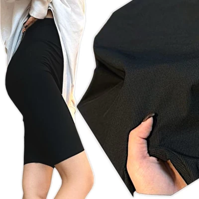 Велосіпедки жіночі в рубчик. Фірми Kenalin. Колір чорний. Норма. Розміри: S/M, L/XL, 2XL 3XL. Велосіпедки жіночі в рубчик. Фірми Kenalin. Колір чорний. Норма. Розміри: S/M, L/XL, 2XL 3XL.