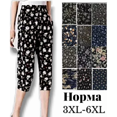 Бріджі жіночі султанки, знизу на манжеті. Фірми Ластівка. Норма. Тканина масло, холодок. Розмір 3XL -6XL Бріджі жіночі султанки, знизу на манжеті. Фірми Ластівка. Норма. Тканина масло, холодок. Розмір 3XL -6XL