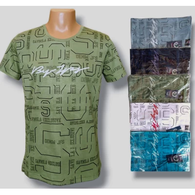 Футболка чоловіча трикотажна. Норма. Розміри: XL, 2XL, 3XL, 4XL, 5XL. різного кольору.