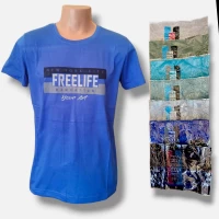 Футболка чоловіча трикотажна. Розміри: XL, 2XL, 3XL, 4XL, 5XL. різного кольору.