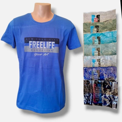 Футболка чоловіча трикотажна. Розміри: XL, 2XL, 3XL, 4XL, 5XL. різного кольору.
