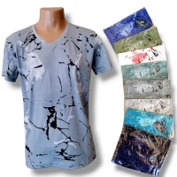 Футболка чоловіча трикотажна. Розмір : XL-5XL. різного кольору.