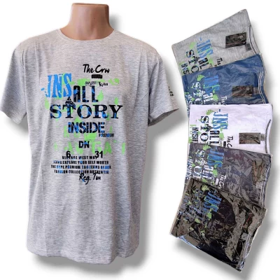 Футболка чоловіча трикотажна. Розмір : XL-5XL. різного кольору.