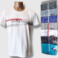 Футболка чоловіча трикотажна. Розмір : XL-5XL. різного кольору.