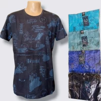 Футболка чоловіча трикотажна. Розмір : XL-5XL. різного кольору.