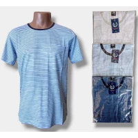 Футболка чоловіча трикотажна.  Розміри: XL, 2XL, 3XL, 4XL, 5XL.мікс