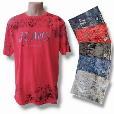 Футболка чоловіча трикотажна. Напівбатал. Розміри: 6XL, 7XL, 8XL. різного кольору.