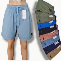 Шорти жіночі стрейч коттон. Фірми Kenalin. Напівбатал.  Розмір : 2XL-6XL різного кольору.