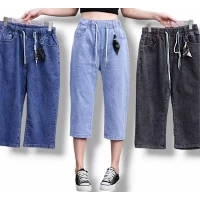 Бріджі жіночі джинсові, коттон+ стрейч. Фірми Золото. Розміри: 31, 32, 33, 34, 35, 36. одного кольору