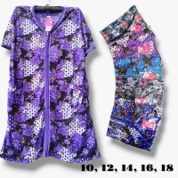 Халат жіночий. Фірми HETAI. Батал. Застібається на блискавку. Розміри: 10, 12, 14, 16, 18.