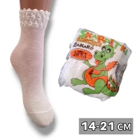 Шкарпетки дитячі капронові. Фірми ANNA. Колір білий. Розмір 14-21