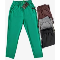 Брюки жіночі спортивні, демісезонні. Золото. Тканина трикотажна плотна. Розміри: 4XL, 5XL, 6XL.