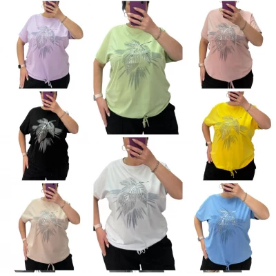 Футболка на завʼязці  - 25039. Розмір-XL, 2XL,3XL(батал) 52 ,54,56 Якість - 100% котон