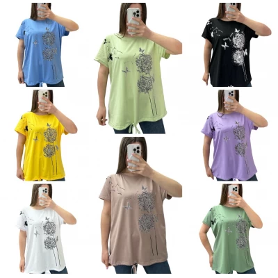 Футболка на завязке 25310 ХБ трикотаж  Размер л, хл,2хл (52,54,56)