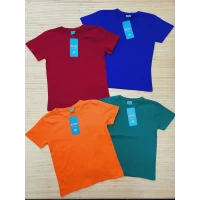 Футболки однотонні для хлопчиків 5/8 років, бавовна. Туреччина