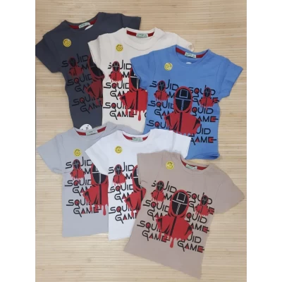 Футболки для хлопчиків Squid Game 3-7 років. Туреччина.