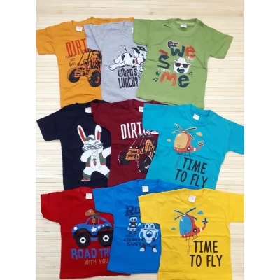 Футболки для хлопчиків 1-3 років, бавовна. Туреччина (В уп. один колір)