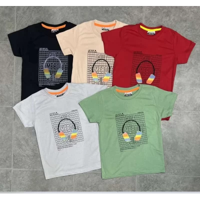 Футболки для хлопчиків 3-7 років, бавовна. Туреччина (В уп. один колір)