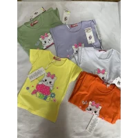 Футболка "Bobito" для дівчаток 1/4 роки; Туреччина (В уп. один колір)