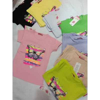 Футболка для дівчаток 5/8 роки; Туреччина (В уп. один колір)