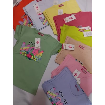 Футболка для дівчаток 5/8 роки; Туреччина (В уп. один колір)