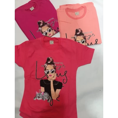 Футболка з малюнком для дівчаток 9/11 років; Туреччина