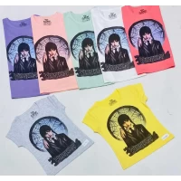 Футболка для дівчаток "Wednesday" 3|7 років, бавовна