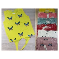 Майка "Метелики" із зав'язками на талії для дівчаток 9/12,  13/16 років;  Туреччина
