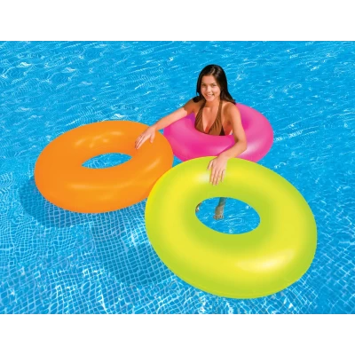 Надувной круг Неон 91 см Intex 59262, три цвета