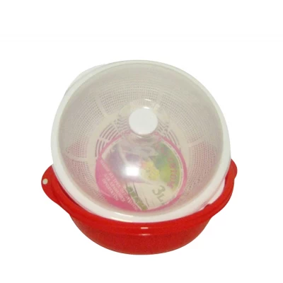 Миска с ситом и крышкой 3 л Миска с ситом и крышкой 3 л