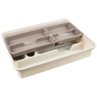 Лоток для столовых приборов Алеана со вставкой, 39.5 х 30.5 х 7 см.