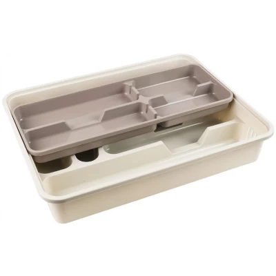 Лоток для столовых приборов Алеана со вставкой, 39.5 х 30.5 х 7 см. Лоток для столовых приборов Алеана со вставкой, 39.5 х 30.5 х 7 см.