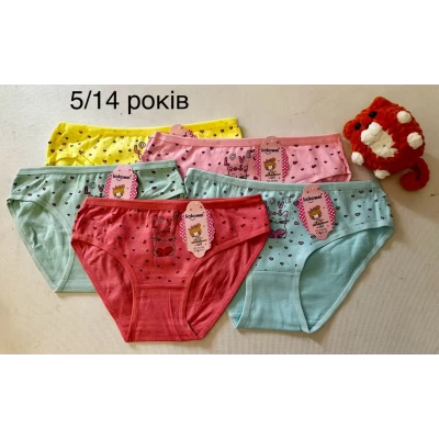 Трусики для девчат (5-14 лет) Котик. Хлопок Трусики для девчат (5-14 лет) Котик. Хлопок