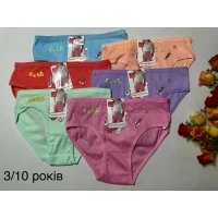 Трусики для девчат (3-10 лет) Зайчик. Хлопок