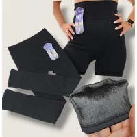 Лосіни жіночі безшовні теплі на хутрі. Фірми Ластівка. Матеріал еластан. Колір чорний. Батал. Розмір 3XL-8XL( 54-60).