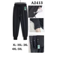 Брюки чоловічі спортивні трикотажні, теплі всередині на байці. Фірми Clover. Норма. Знизу на манжеті. Розміри: XL-5XL.