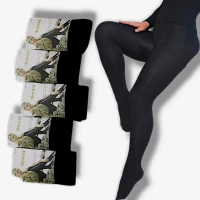 Колготки жіночі кашемірові з начосом. Фірми Фенна. Колір чорний. З пам'яткою. Розмір 54-60.