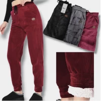 Брюки жіночі спортивні велюрові, теплі на білому флісі. Фірми Манго. Внизу на манжеті. Розміри: 4XL-7XL ( 48-54).