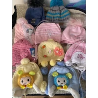 Детские шапки на флисе,  микс