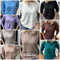 Свитер кашемир, хлопок 25222. Размер 46-54