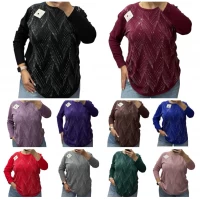 Свитер кашемир, хлопок 25220. Размер 52 - 60 ( Батал)