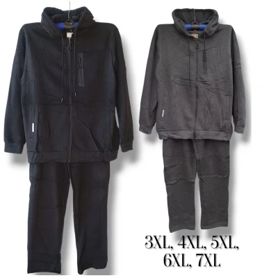 Костюм чоловічій спортивний, трикотажний. Утеплений, на байці. без манжета. Батал.  Розміри: 3XL-7XL.