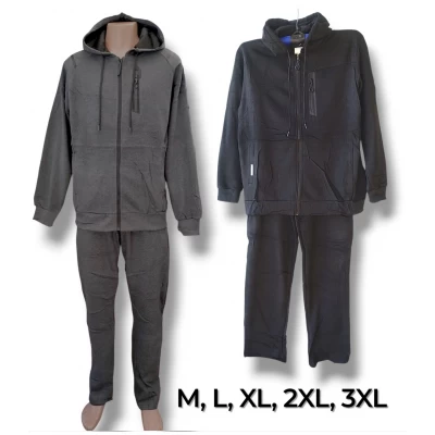 Костюм чоловічій спортивний, трикотажний. Утеплений, на байці. без манжета. Розміри: M-3XL.