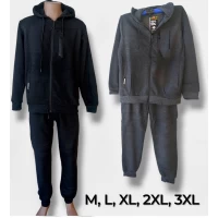 Костюм чоловічій спортивний, трикотажний. Утеплений, на байці. на манжеті. Розміри: M-3XL.