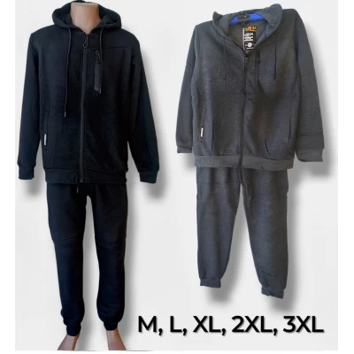 Костюм чоловічій спортивний, трикотажний. Утеплений, на байці. на манжеті. Розміри: M-3XL.