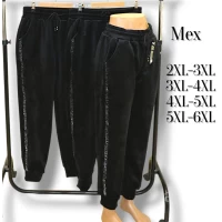 Брюки жіночі велюрові, на хутрі, на манжеті,  Розміри: 2XL-6XL. Kenalin.